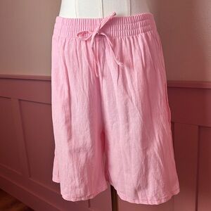 Women's pink highwaisted shorts nwot sz small / medium  lounge